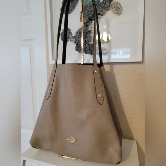 Coach Suede Large Market Tote - Picture 1 of 6